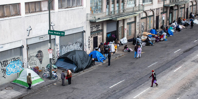 homeless people in california