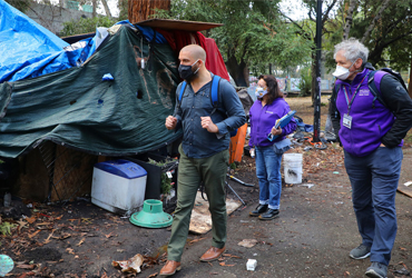 homeless people in california